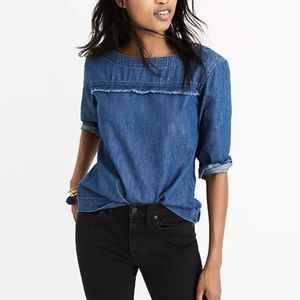 Madewell Bue Denim Herald Tee